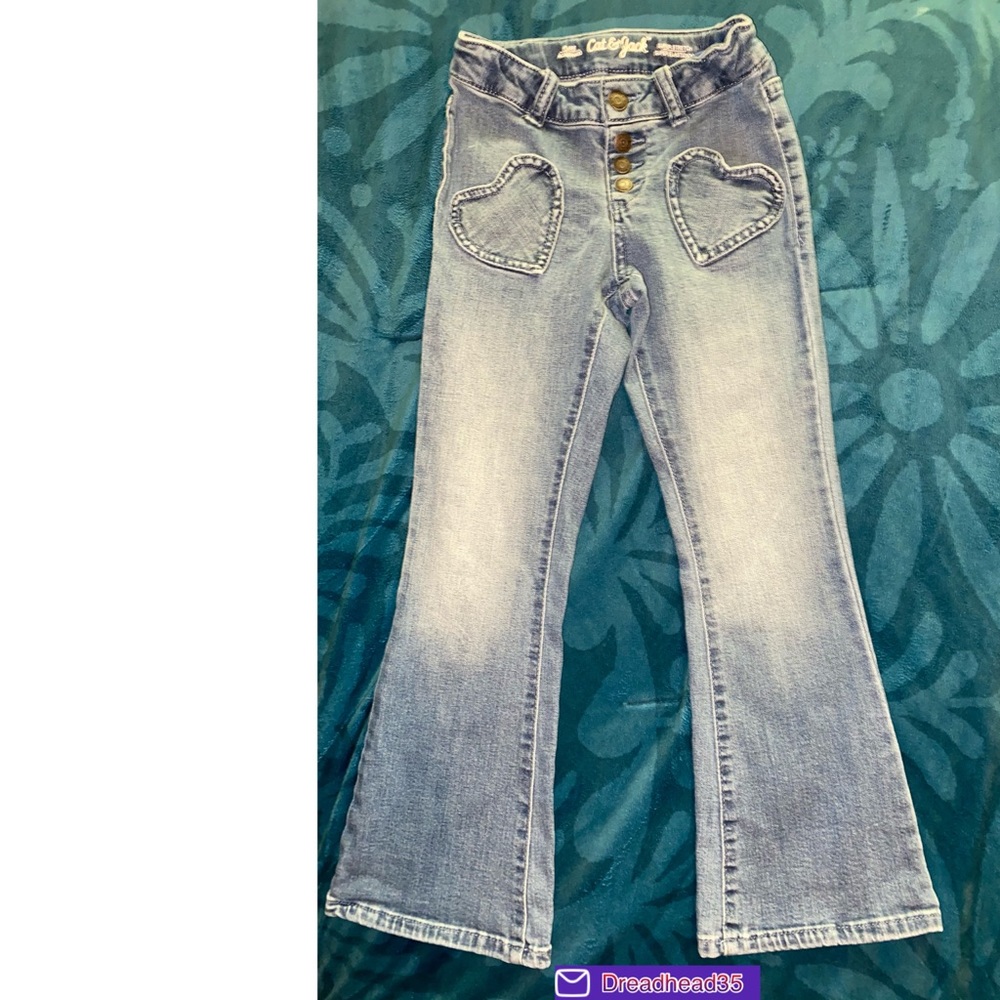 Girls flare super stretch denim
